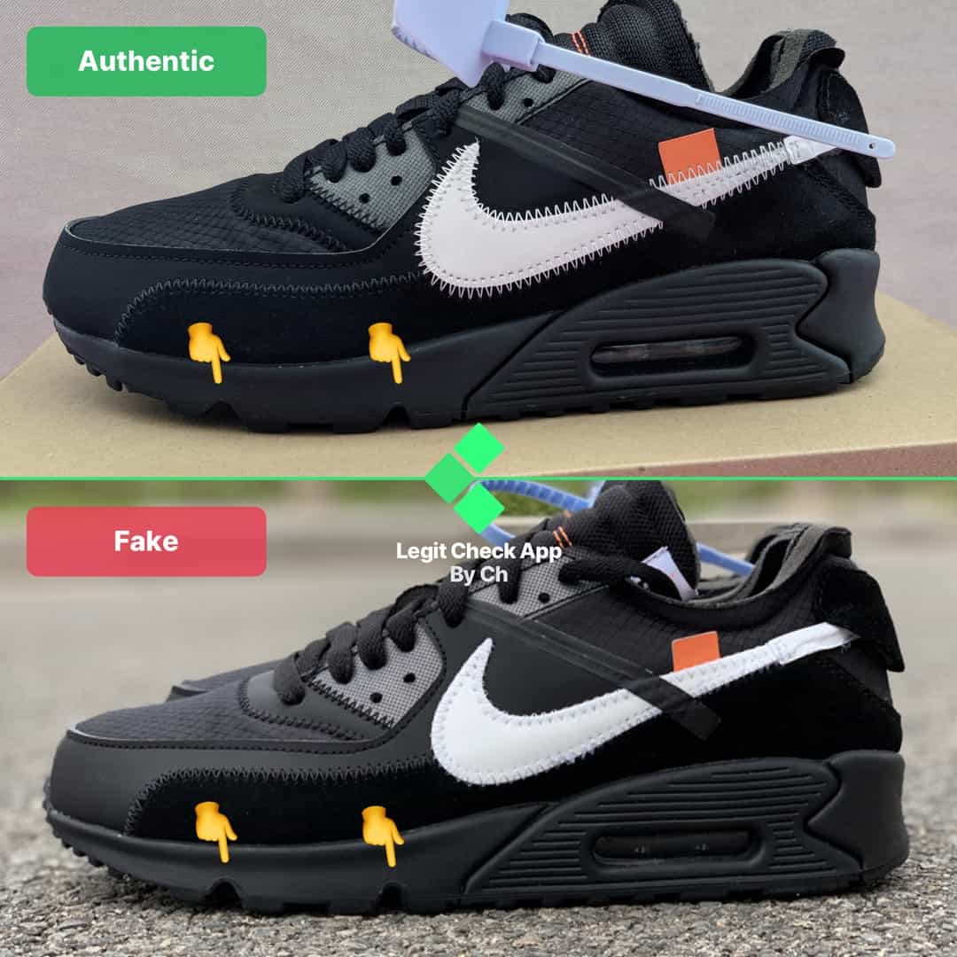 air max 90 black off white