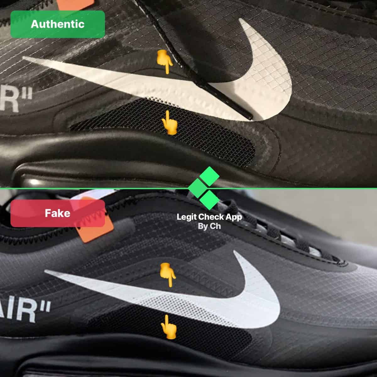 fake vs real off white shoes
