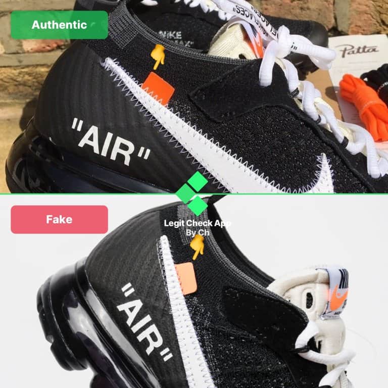 Off-White VaporMax Real Vs Fake: 