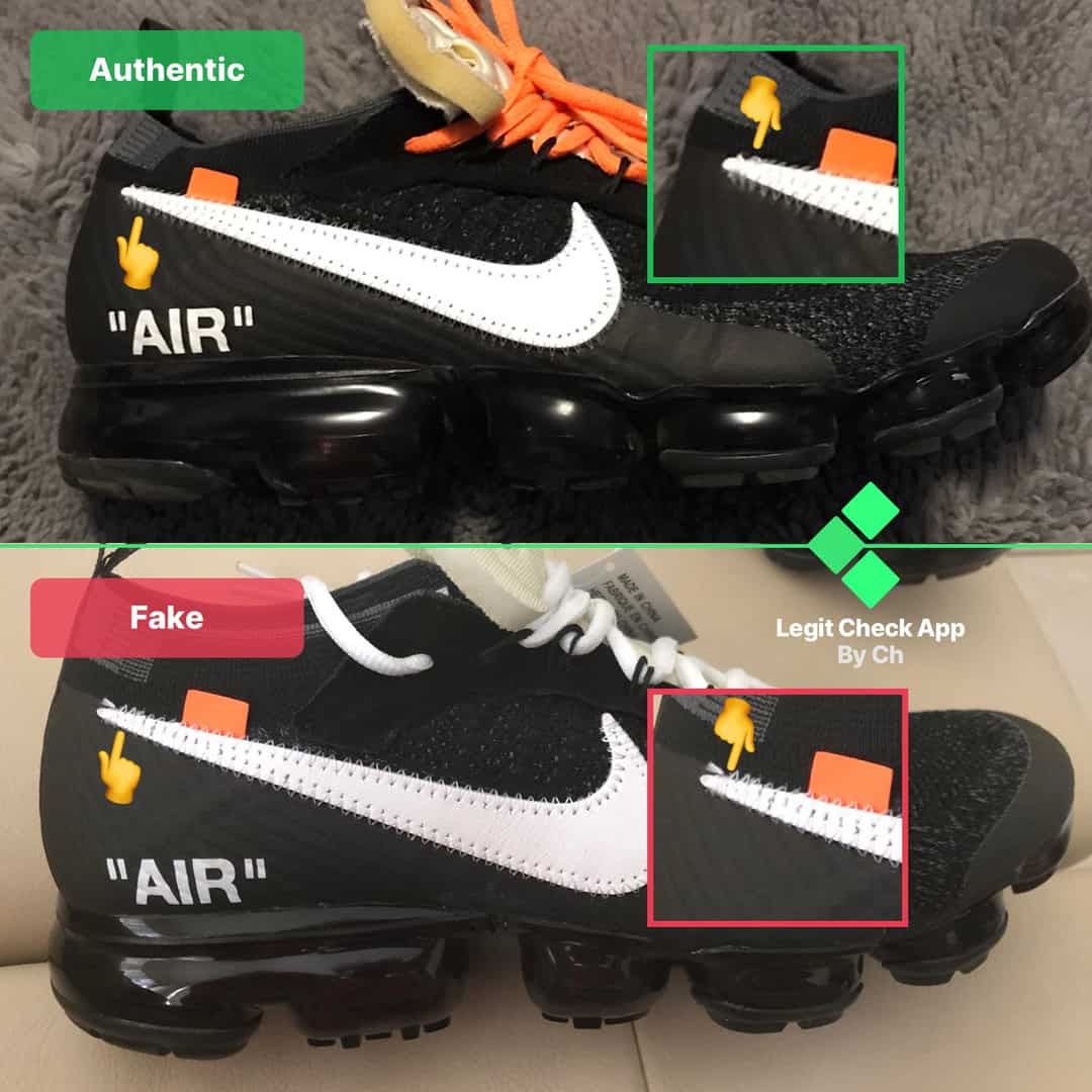 Fake Vs Real Off-White Vapormax Guide - How To Spot Fake OW Vapormax ...
