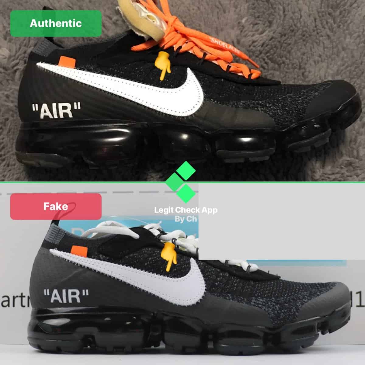 Fake Vs Real Off-White Vapormax Guide - How To Spot Fake OW 