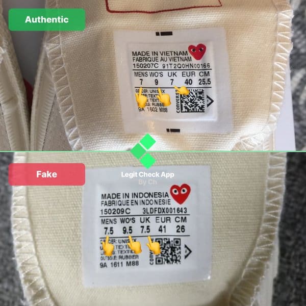 How To Spot Fake Converse CDG (In 2024) - Legit Check