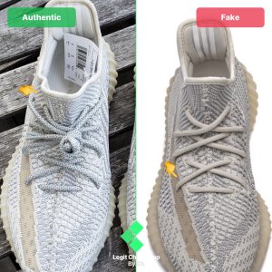 Fake Vs Real Yeezy Boost 350 V2 Lundmark Reflective And Non-Reflective ...