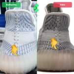 Fake Vs Real Yeezy Boost 350 V2 Lundmark Reflective And Non-Reflective ...