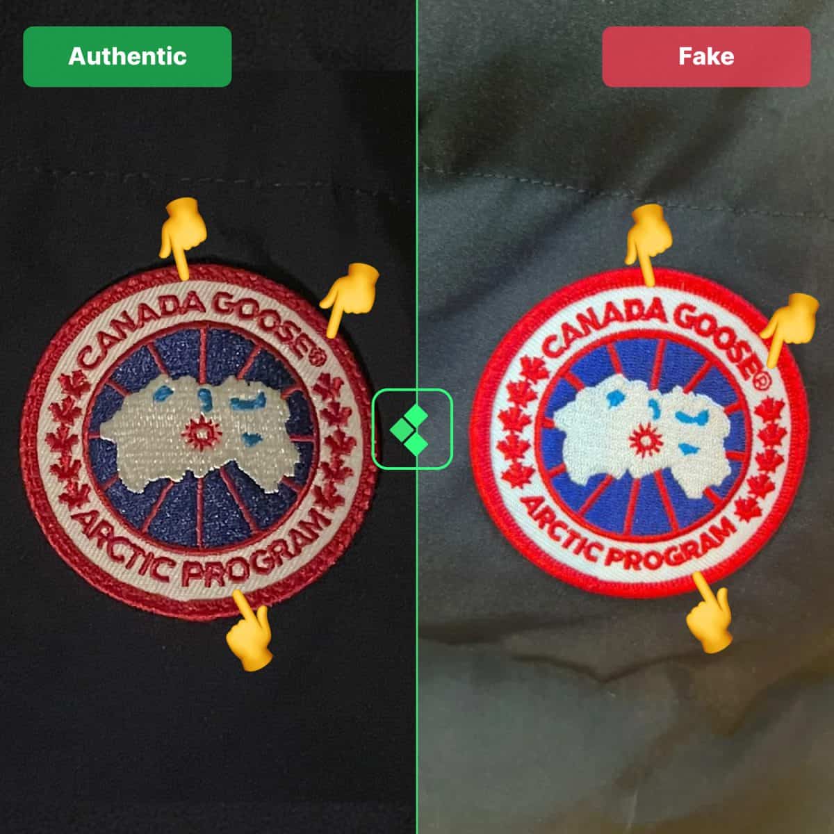 Canada Goose Jacket - Badge Real Vs Fake