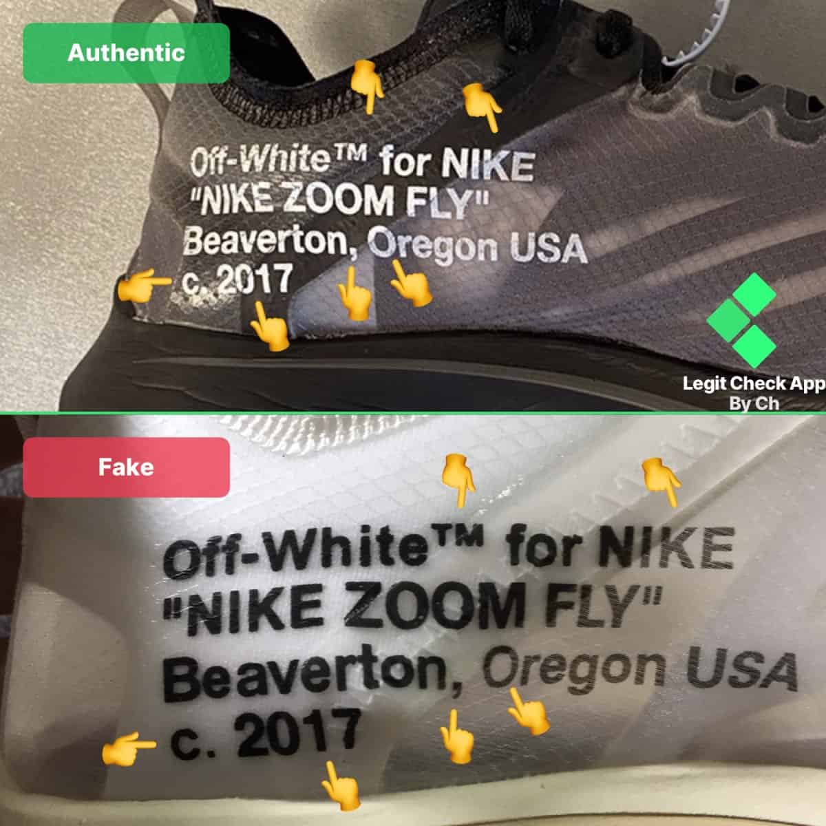 How To Spot Fake Off-White Nike Zoom Fly -Real Vs Fake OW Zoom Fly 
