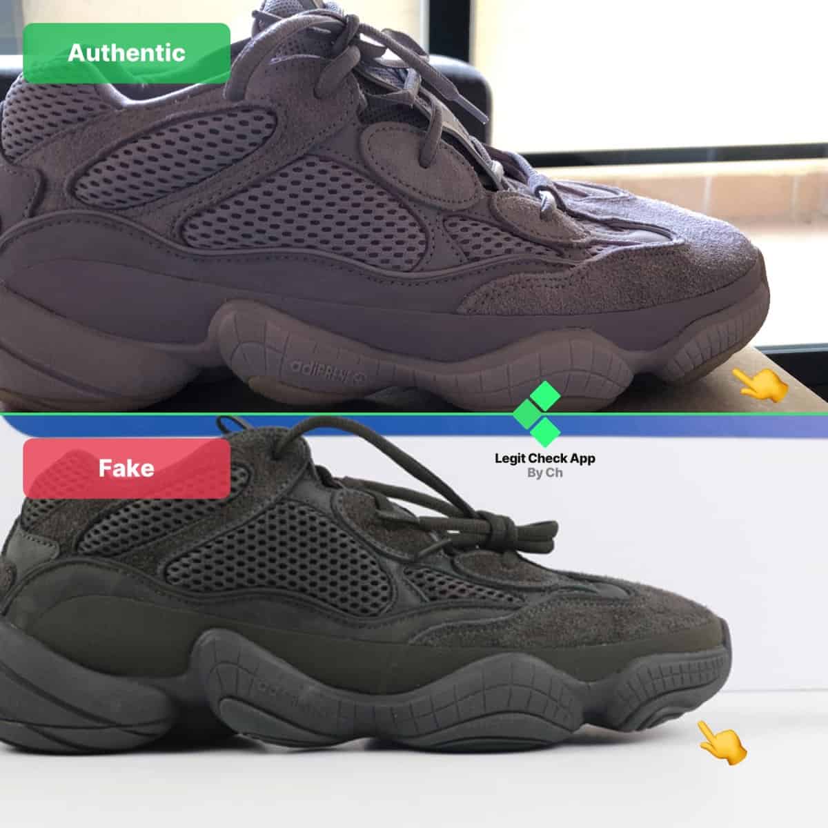 how to spot fake yeezy 500