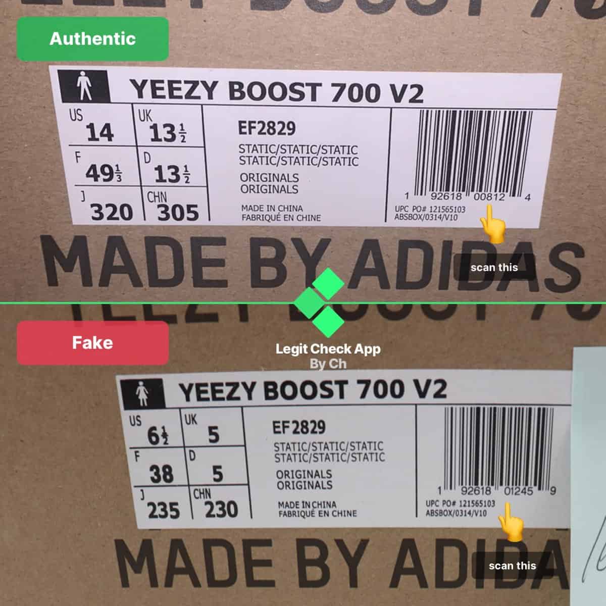 how to spot fake yeezy boost 700 v2