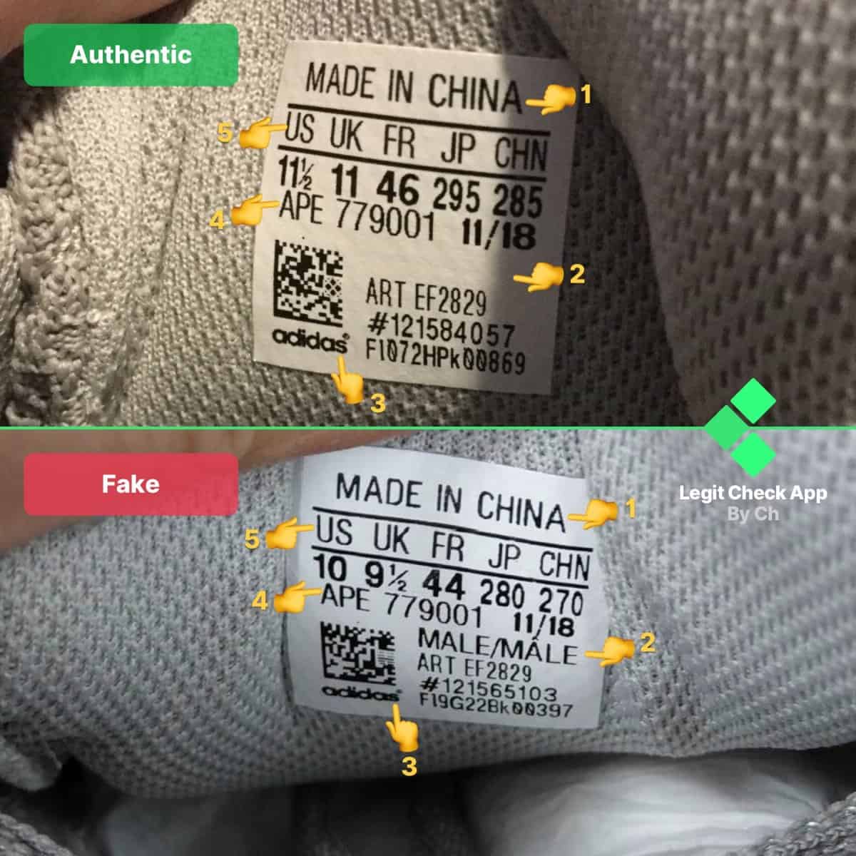 How To Spot Fake Yeezy - Yeezy Fake Vs 