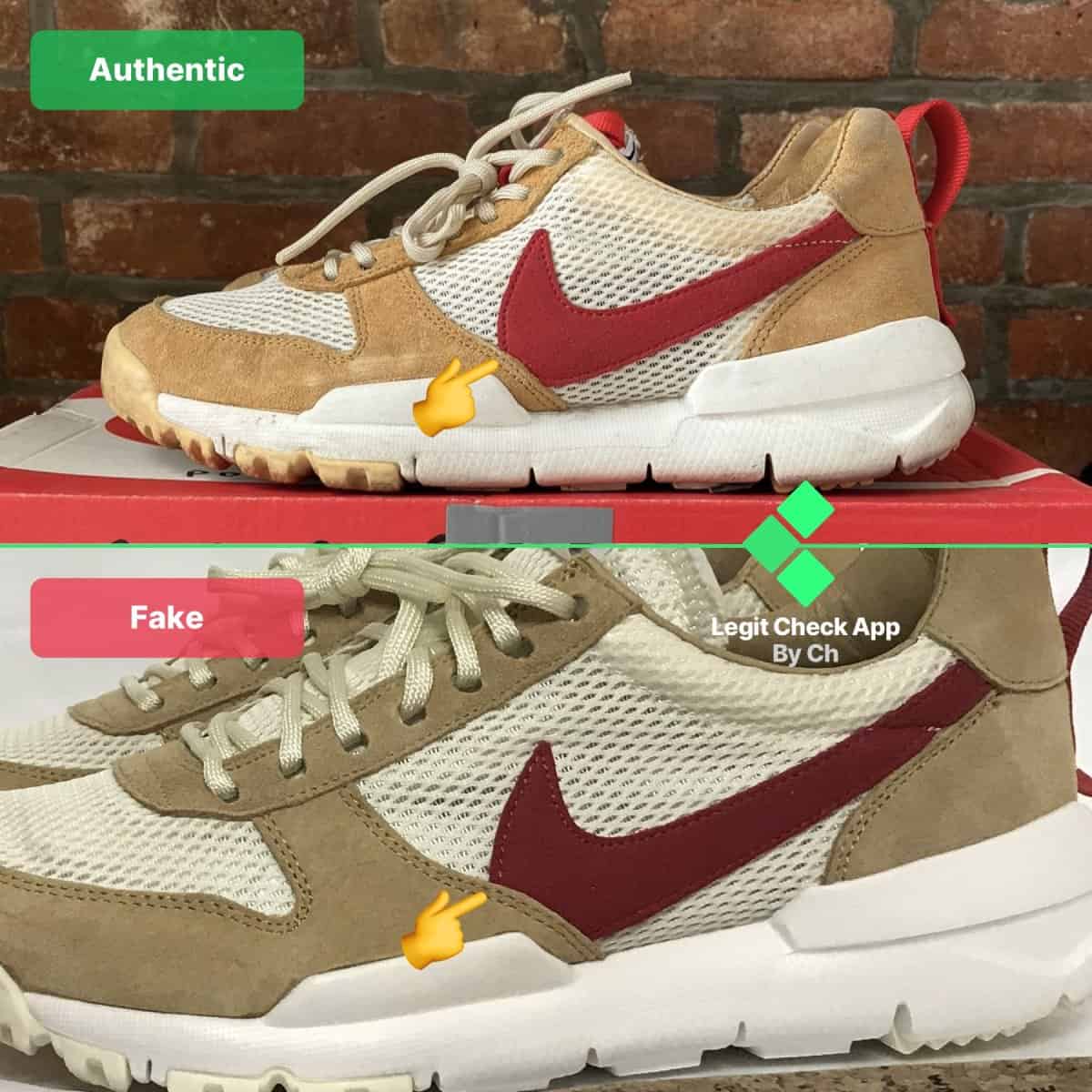 Nike Mars Yard fake vs real
