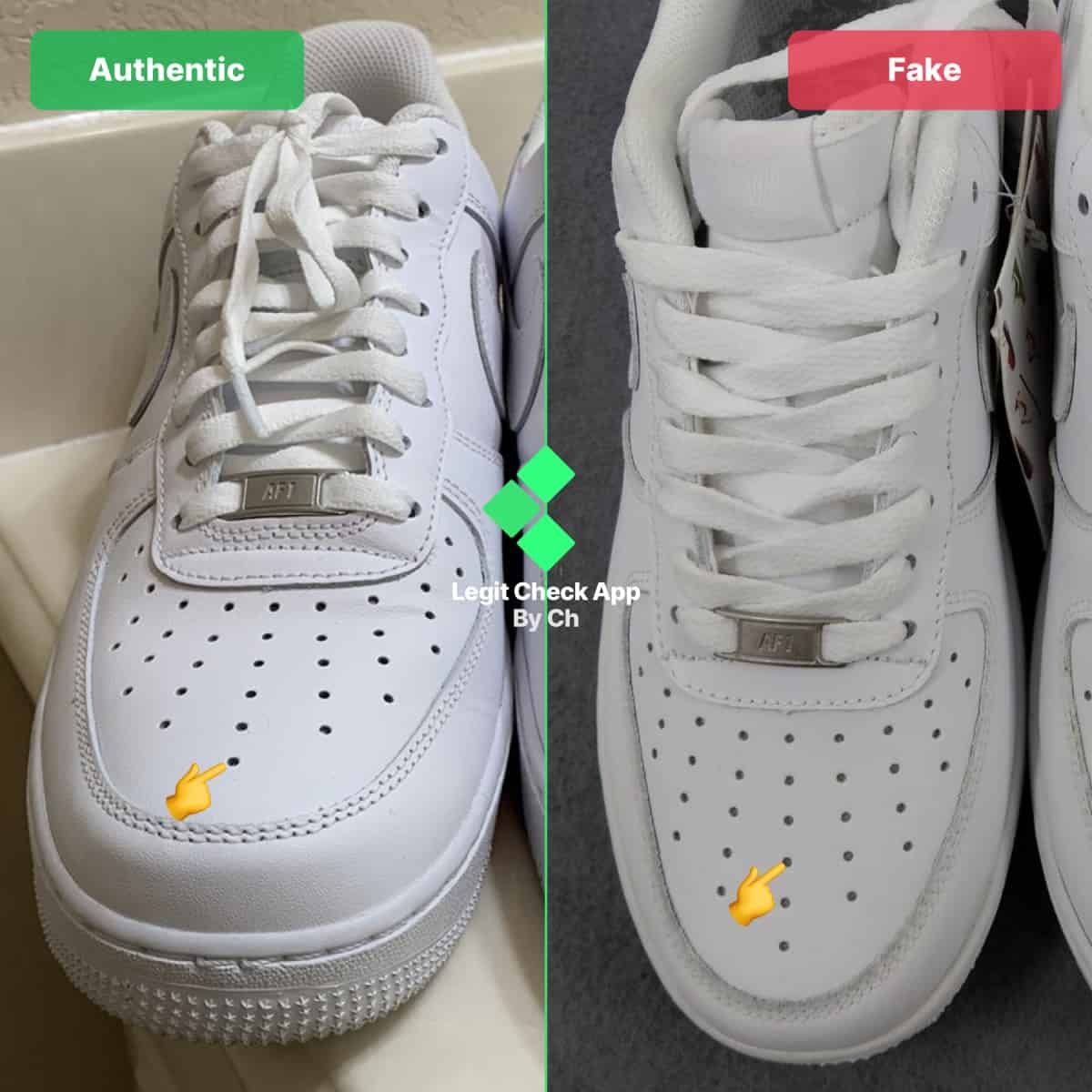How You Can Spot Fake Nike Air Force 1 In 2021 - The Ultimate Fake vs Real  AF1 Guide - Legit Check By Ch