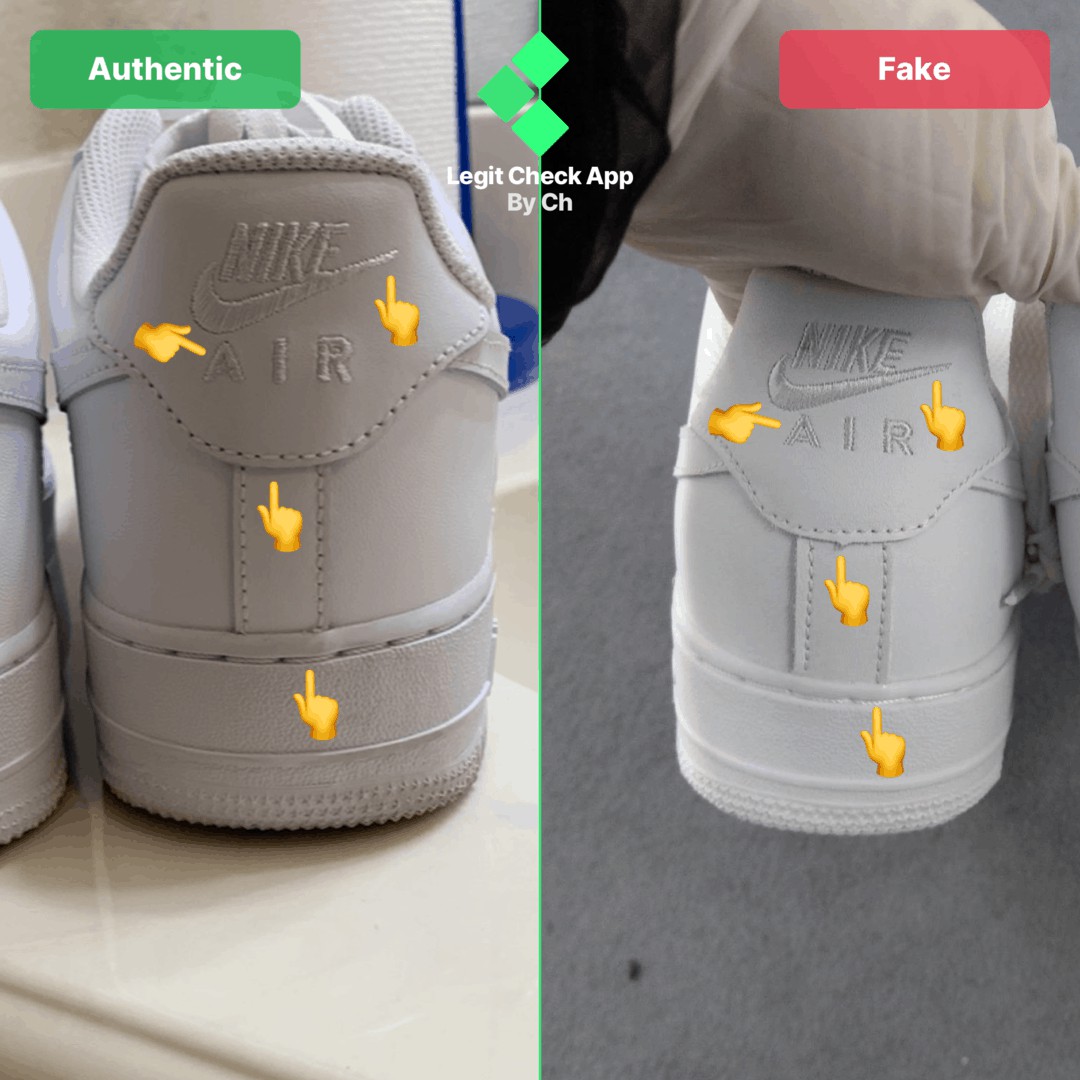 How To Spot Fake Nike Air Force 1 Sneakers Real Vs Fake Nike AF1 