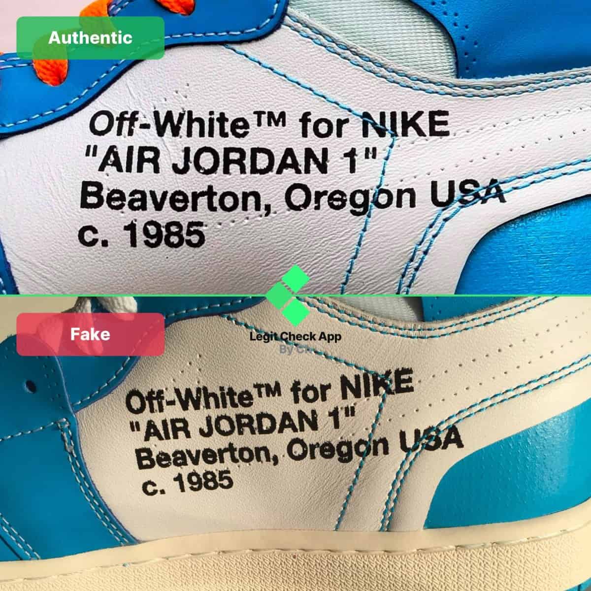 How To Authenticate Off-White Air Jordan 1 UNC