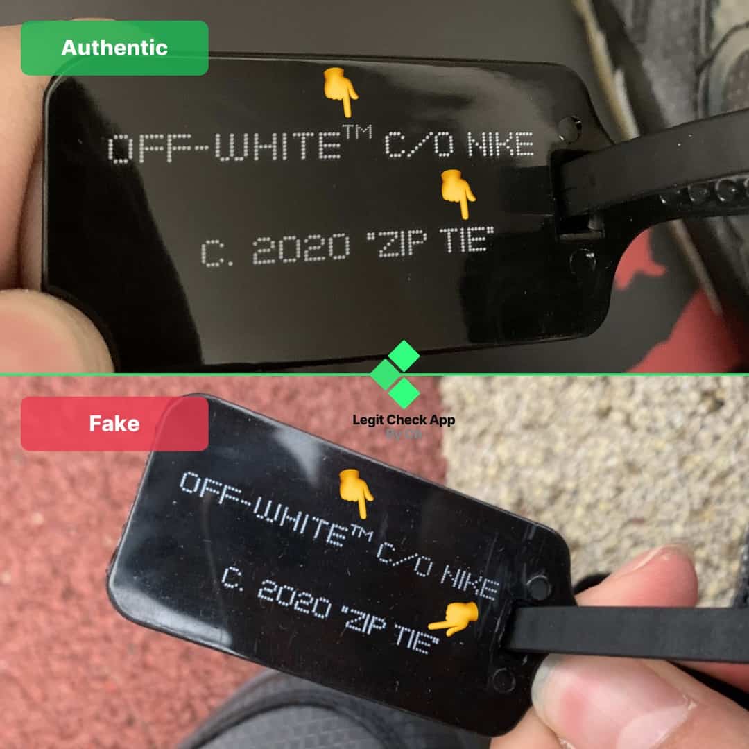 authentic off white zip tie