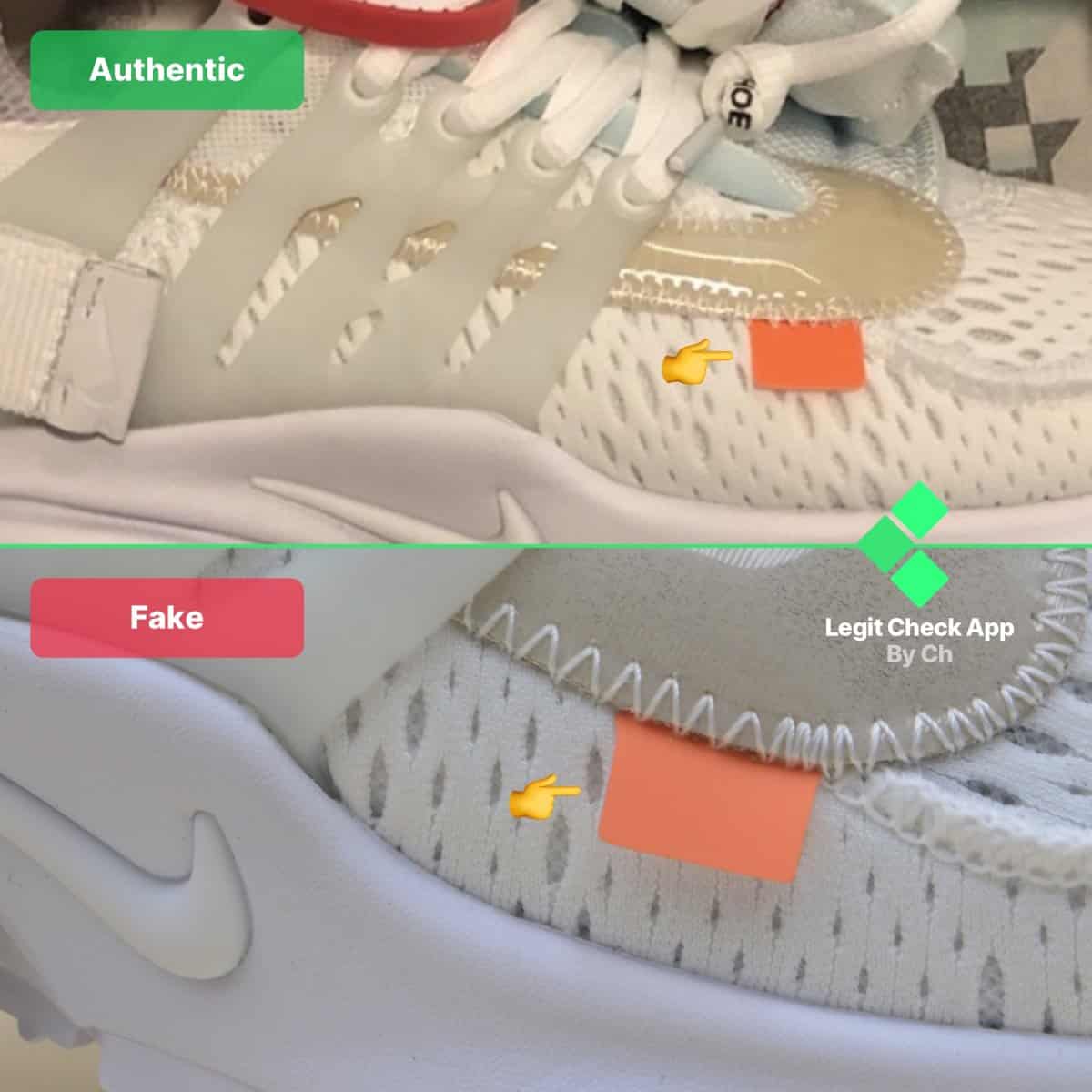 Presto x off shop white real vs fake