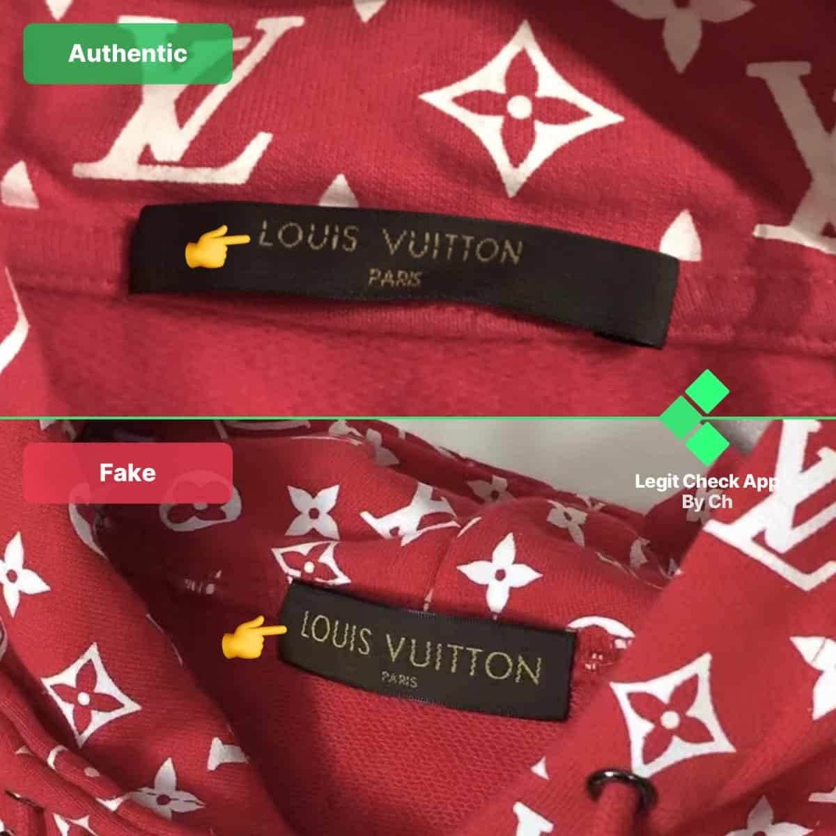 How To Spot Fake Supreme X Louis Vuitton Hoodies