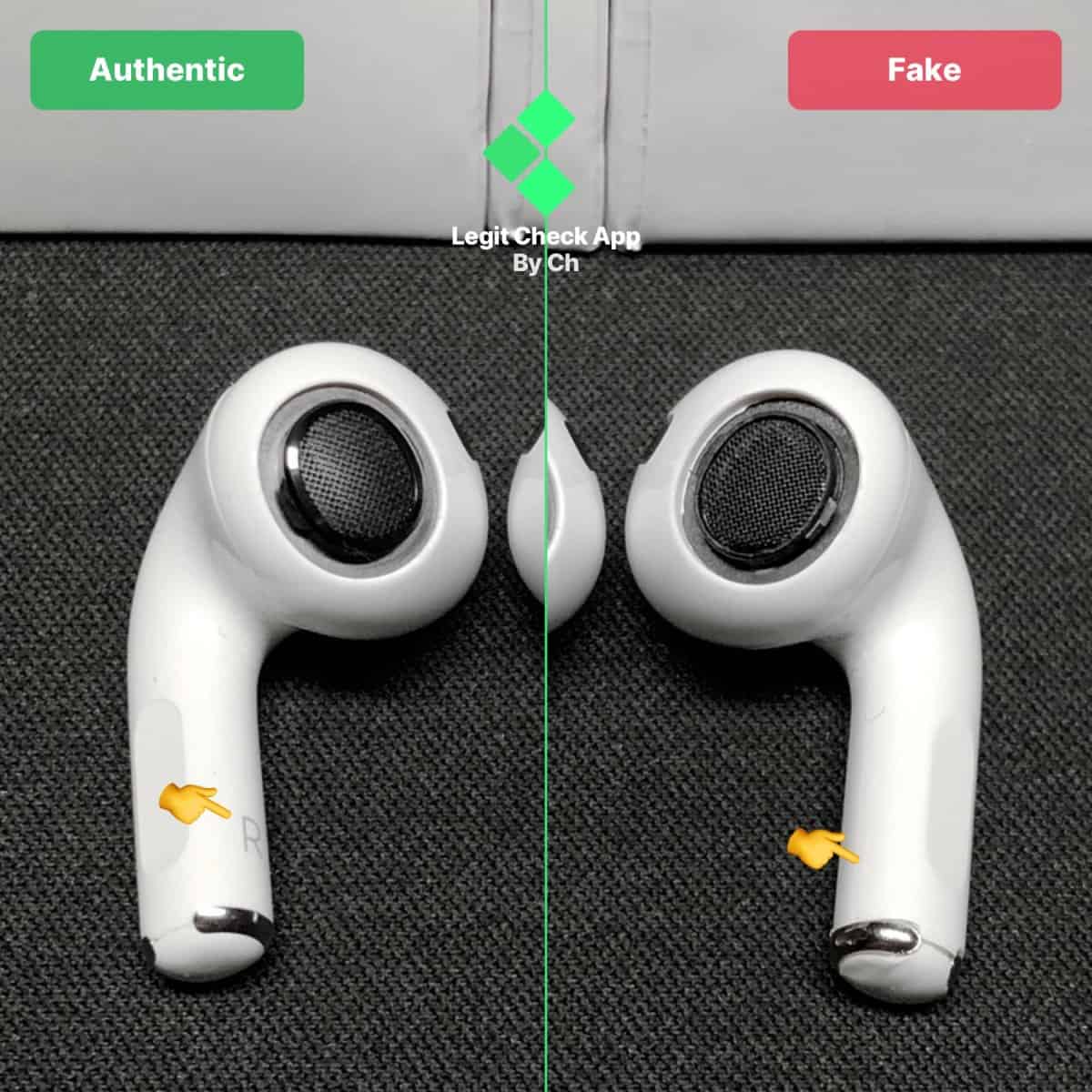 how to tell fake airpods pro
