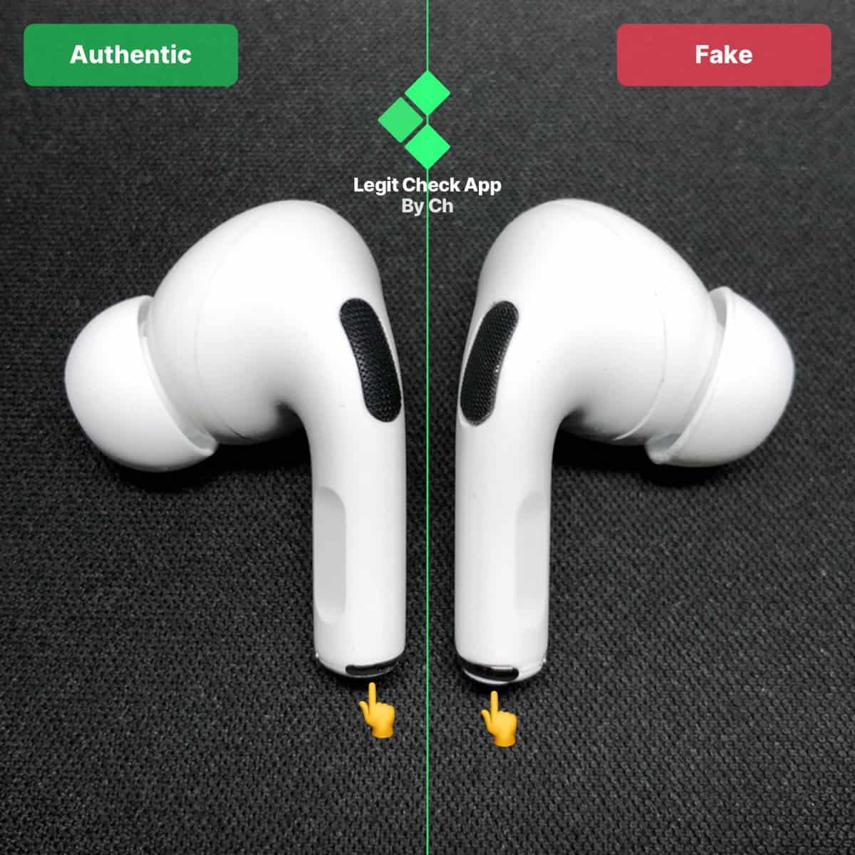how can i spot fake airpods pro