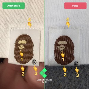 bape broken college tee