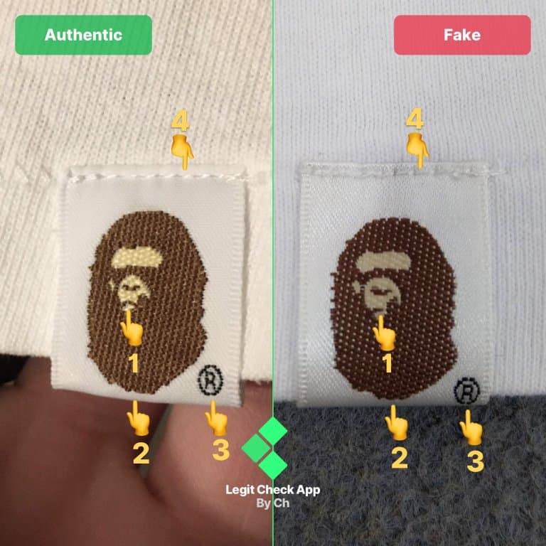 bape t shirt fake vs real