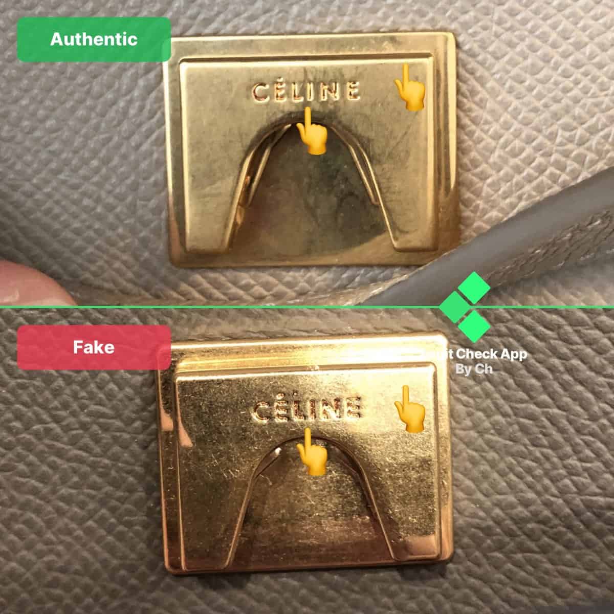 celine belt bag fake vs real guide