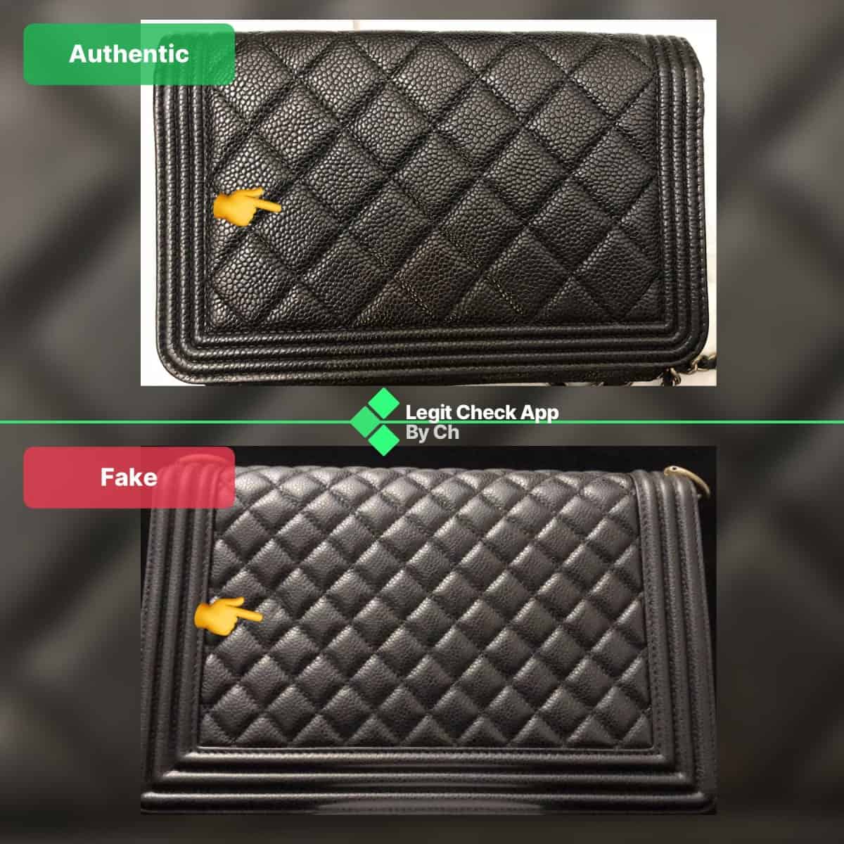 how to spot fake chanel boy bag