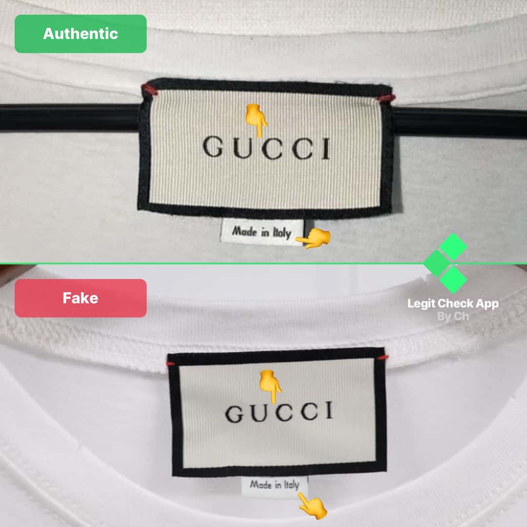 Gucci T-Shirt: How To Know If It's FAKE or REAL