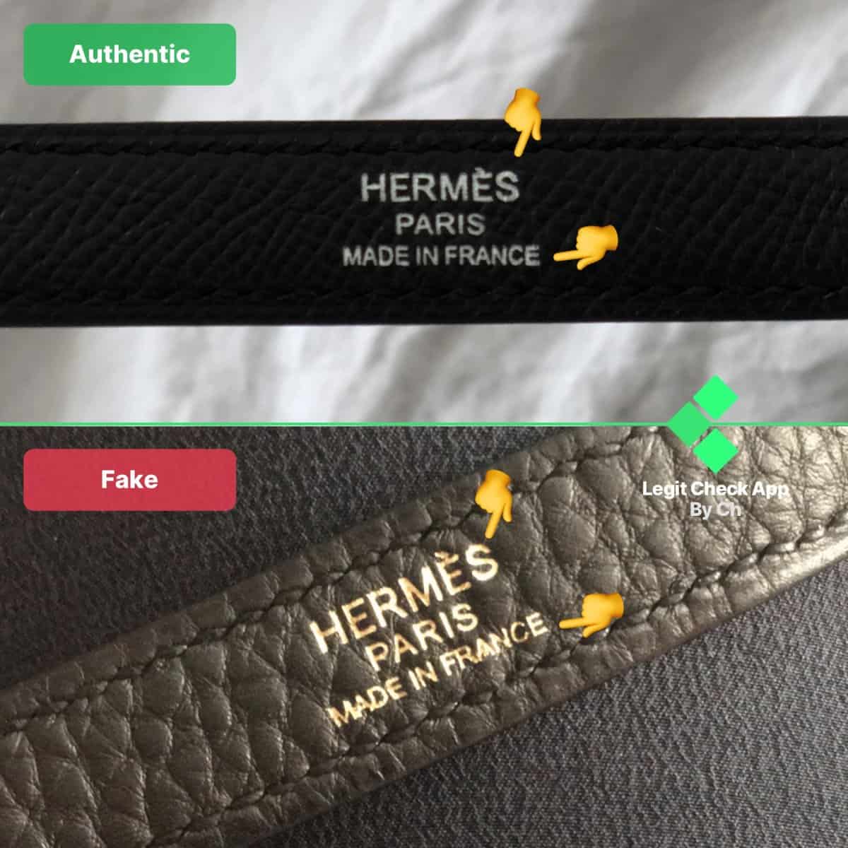 fake vs real hermes kelly bag