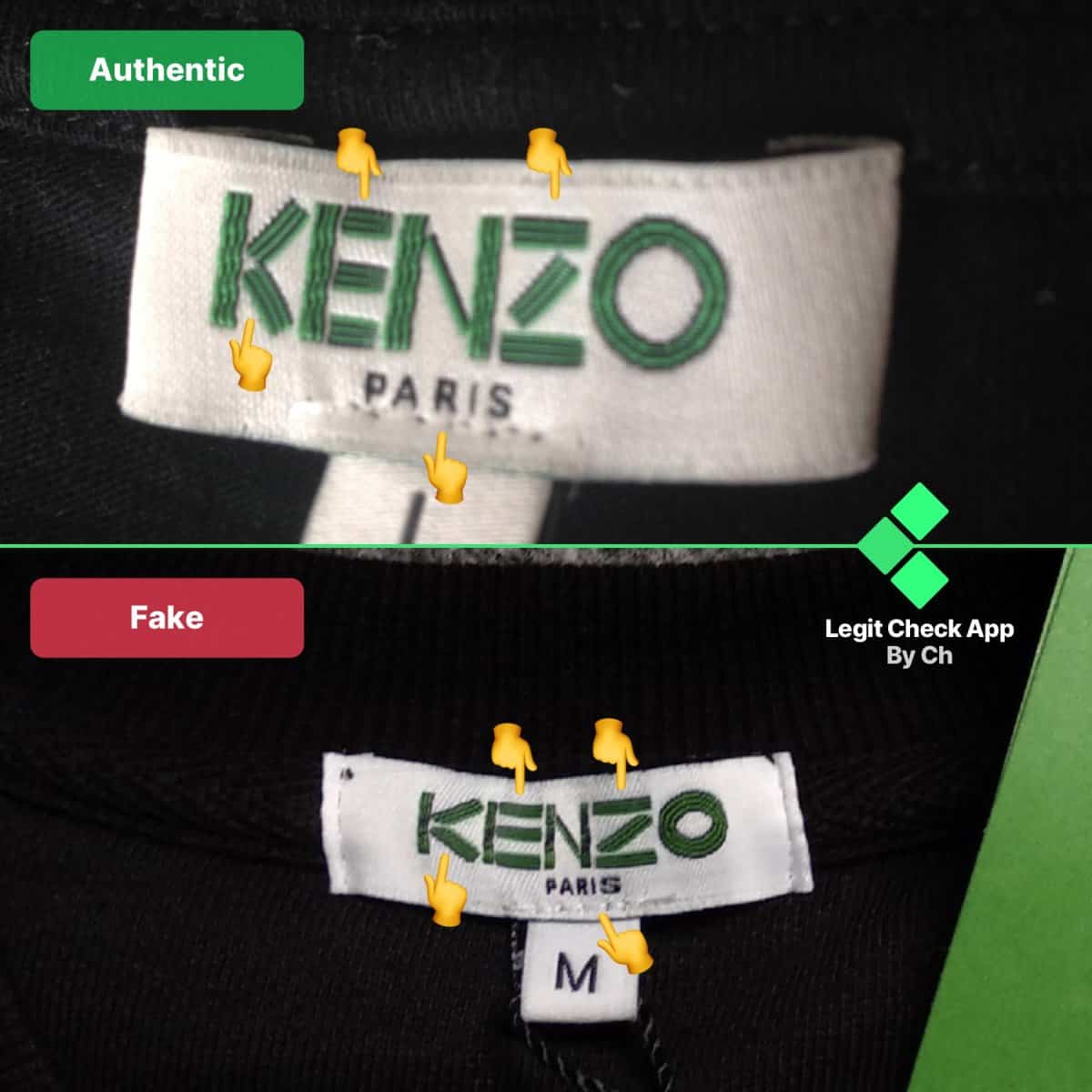 How To Spot Fake Kenzo Tiger Crewnecks - Real Vs Fake Kenzo Tiger 