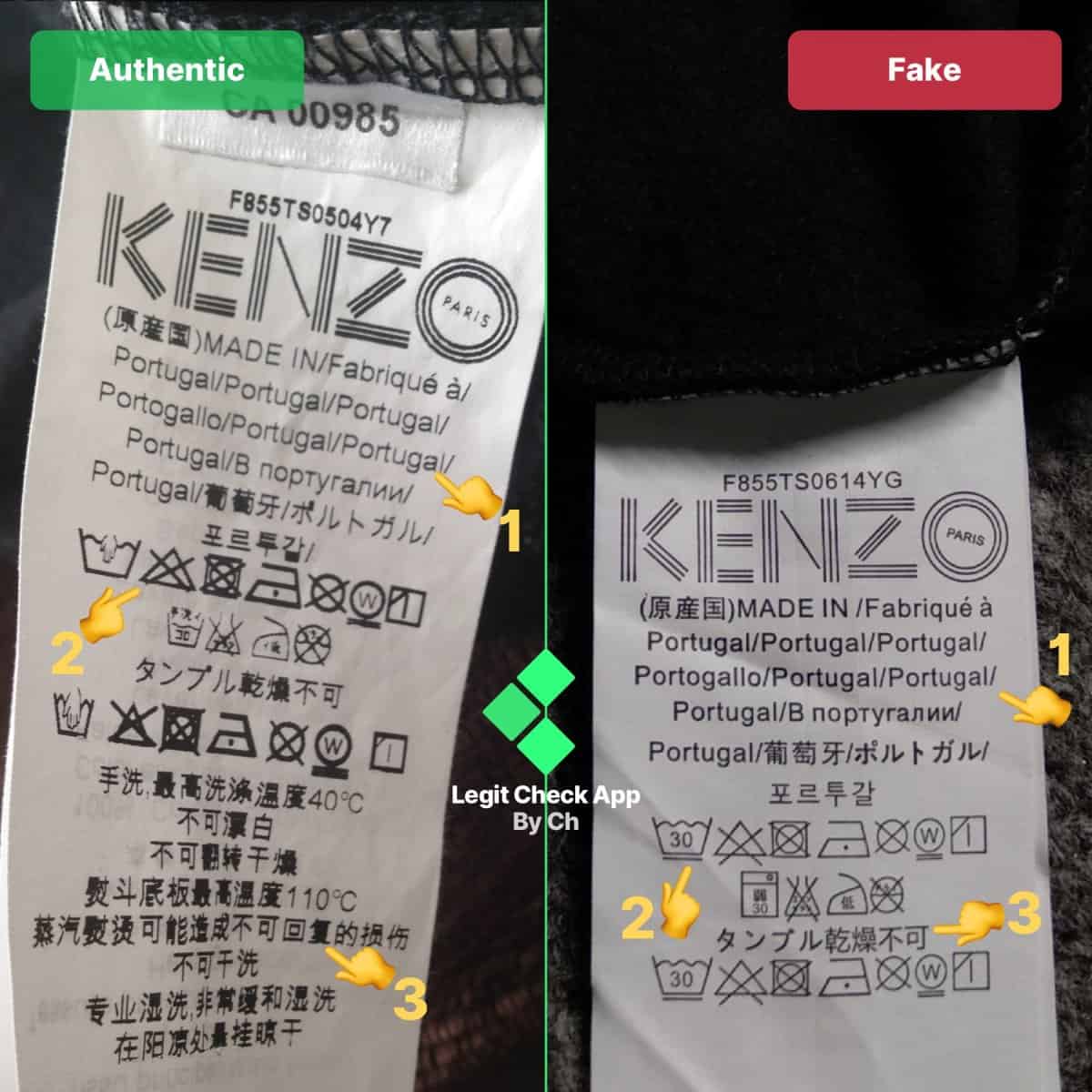how to spot fake kenzo tiger