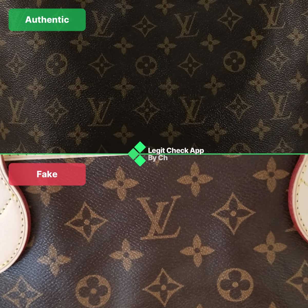Louis Vuitton Neverfull Real Fake Bag Comparison - Legit Check By Ch