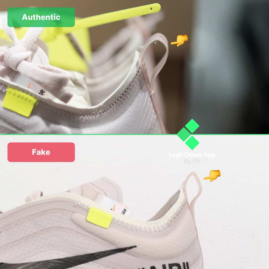 Air Max 97 Off-White Serena Williams: Real VS Fake