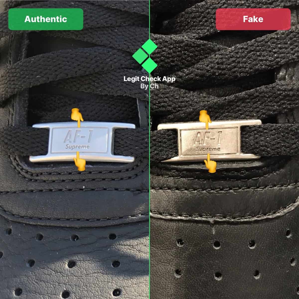 Nike Air Force 1 Supreme x CDG: How To Spot Fakes