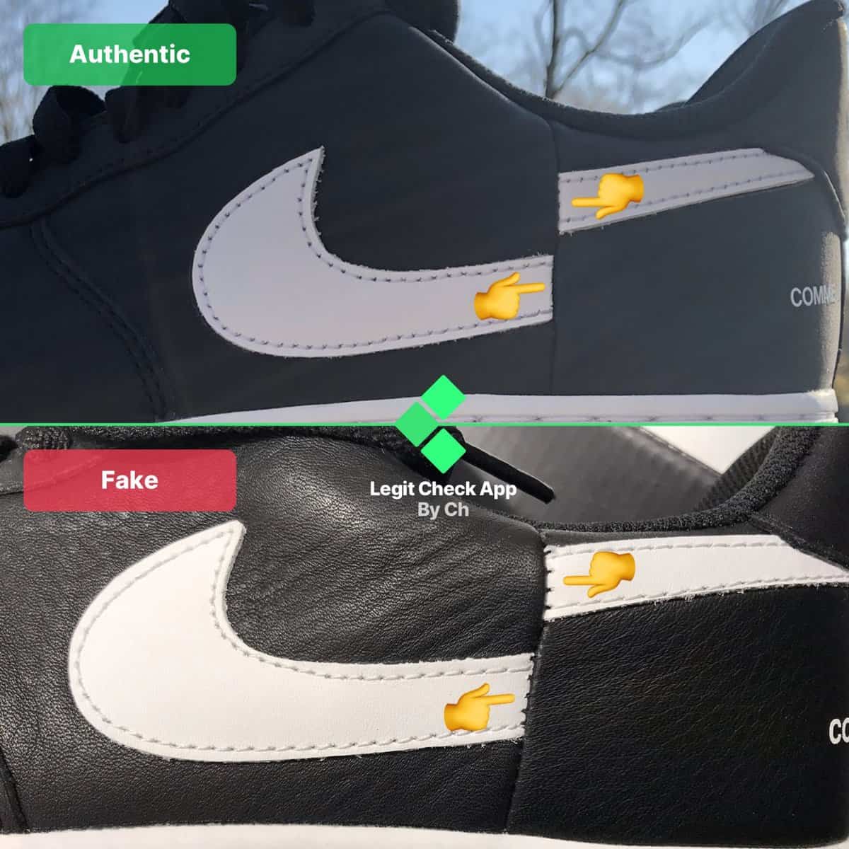 Nike Air Force 1 Supreme x CDG: How To Spot Fakes