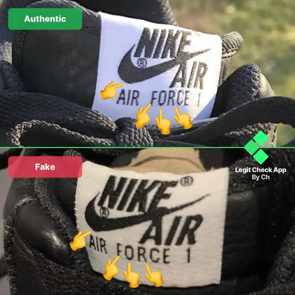 Legitcheck: Cách phân biệt Supreme x CDG Air Force 1 Black Real và Fake Hinh anh 8: Legitcheck: Cach phan biet Supreme x CDG Air Force 1 Black Real va Fake