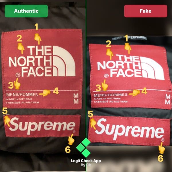 Supreme x The North Face Mountain Jacket: Real Vs Fake