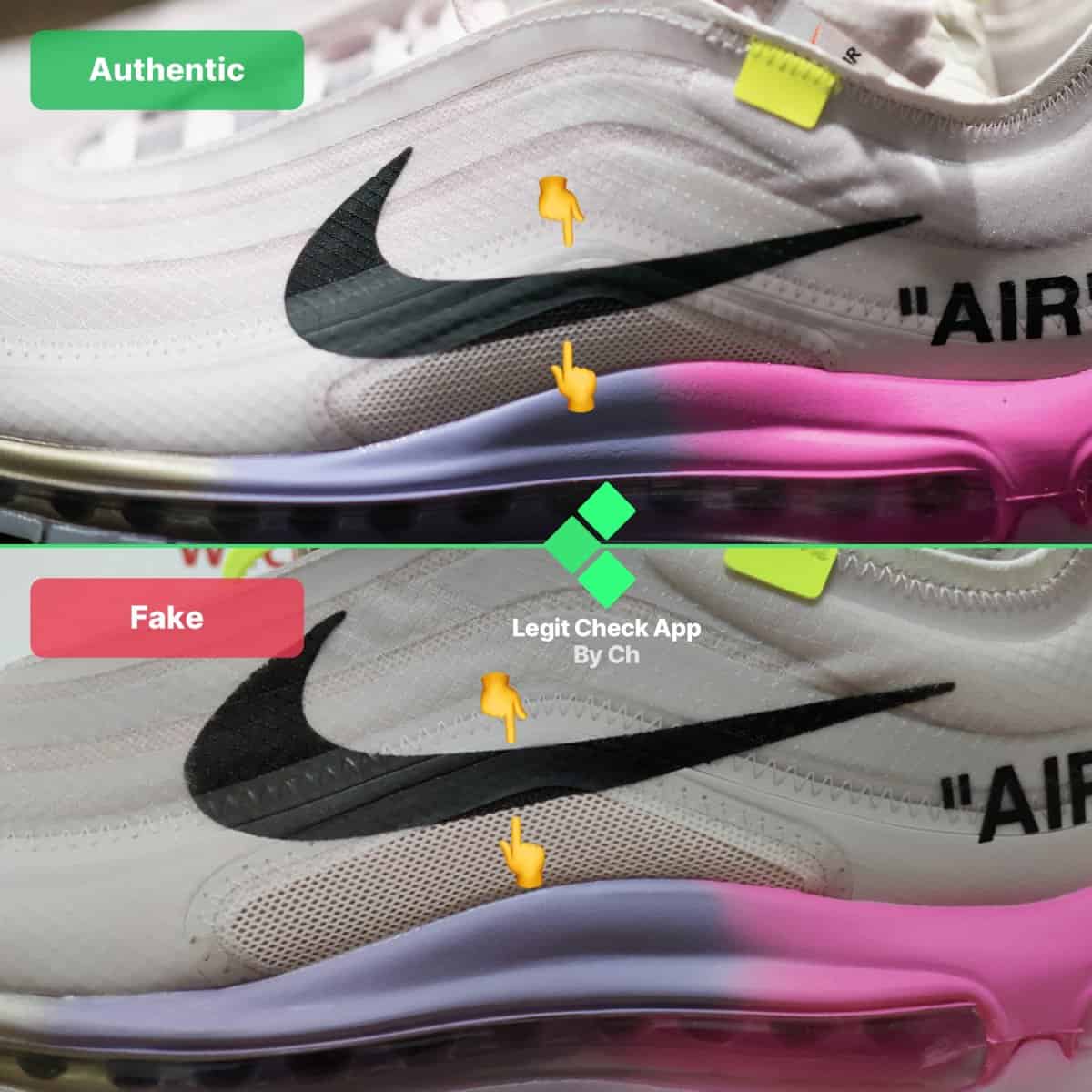 how to spot fake off-white air max 97 serena williams
