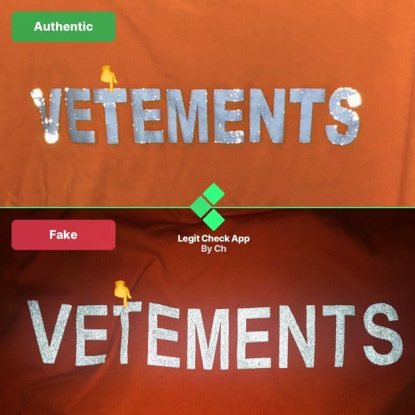 Real Vs Fake Vetements STAFF Reflective T-Shirt - Legit Check By Ch