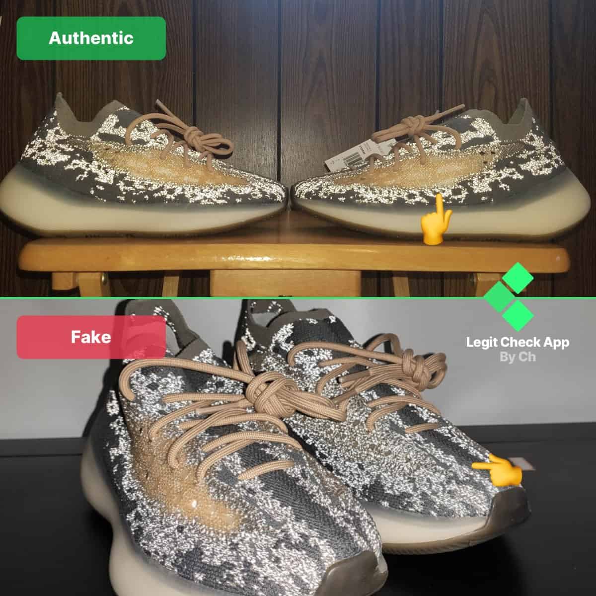 how to spot afke yeezy boost 380 mist reflective