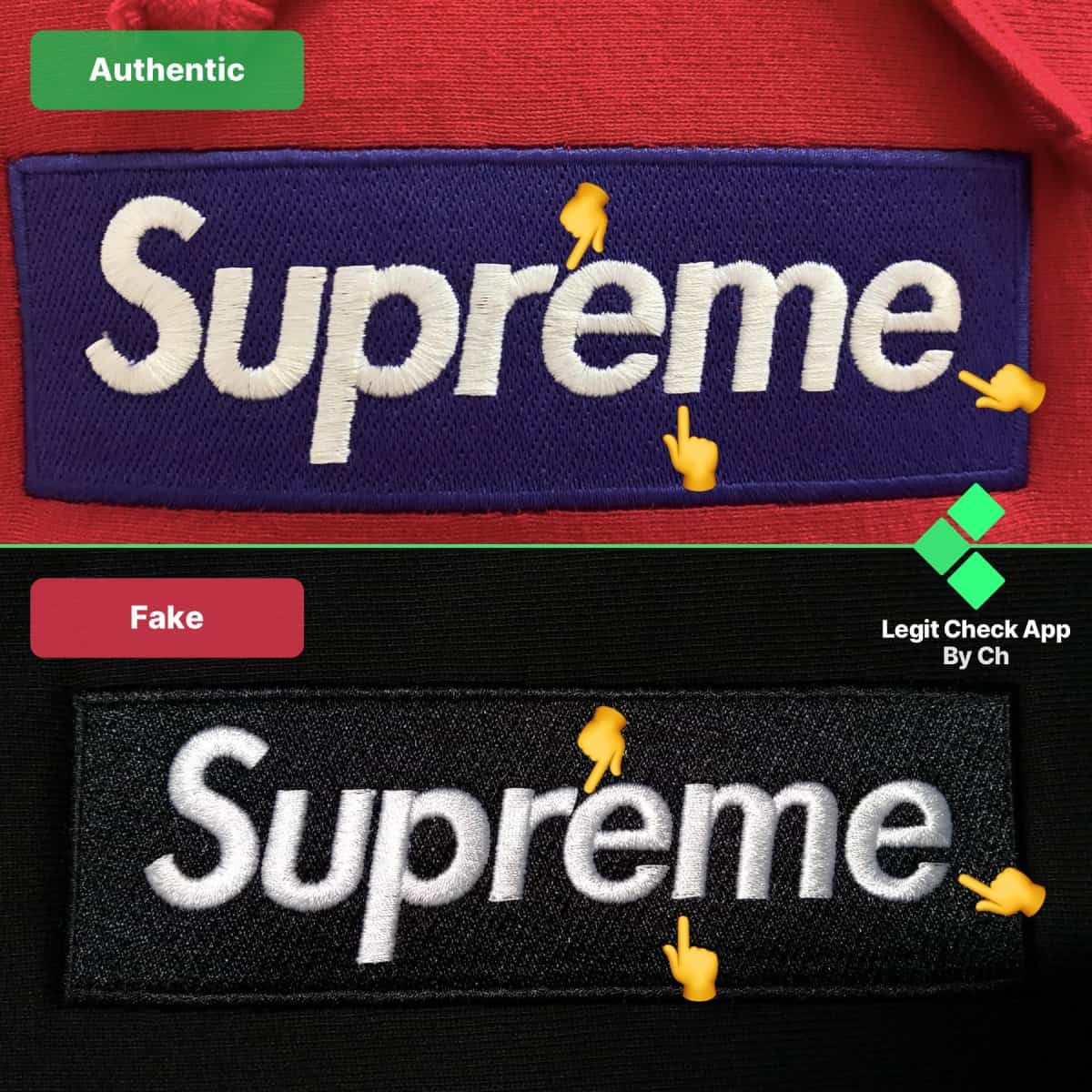 how to spot fake supreme box logo