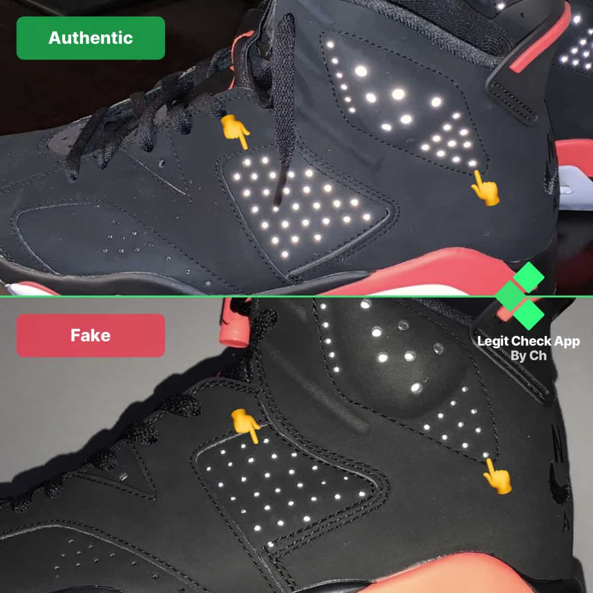 Air Jordan 6 fake vs real guide