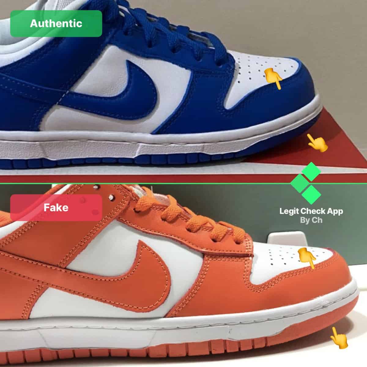 nike dunk low fake check guide