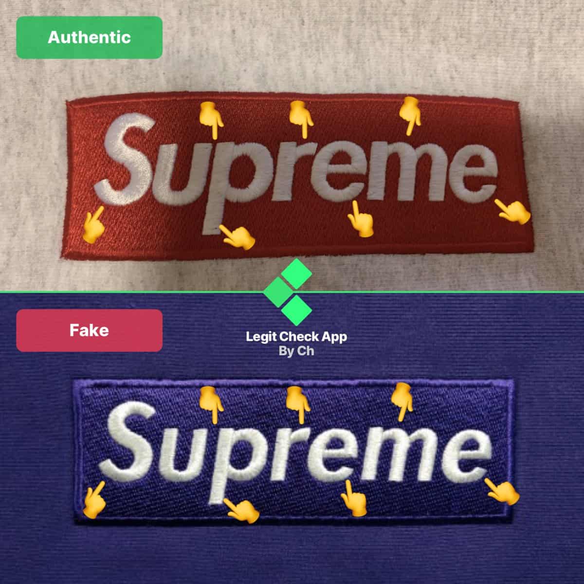 How To Spot Fake Supreme Box Logo Crewneck - Real Vs Fake Supreme 