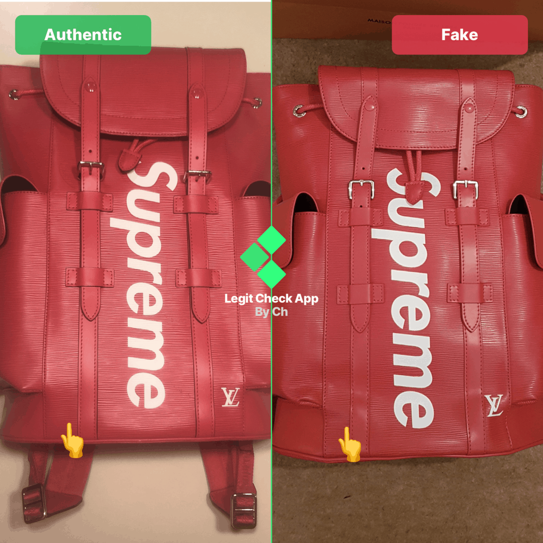 How To Spot Fake Supreme x Louis Vuitton Backpacks