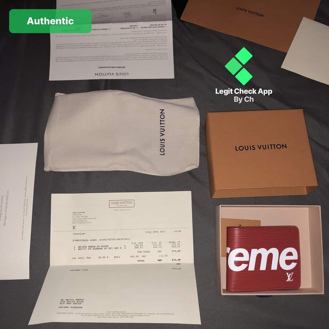 How To Spot Fake Supreme X Louis Vuitton Wallet Real Vs Fake Supreme