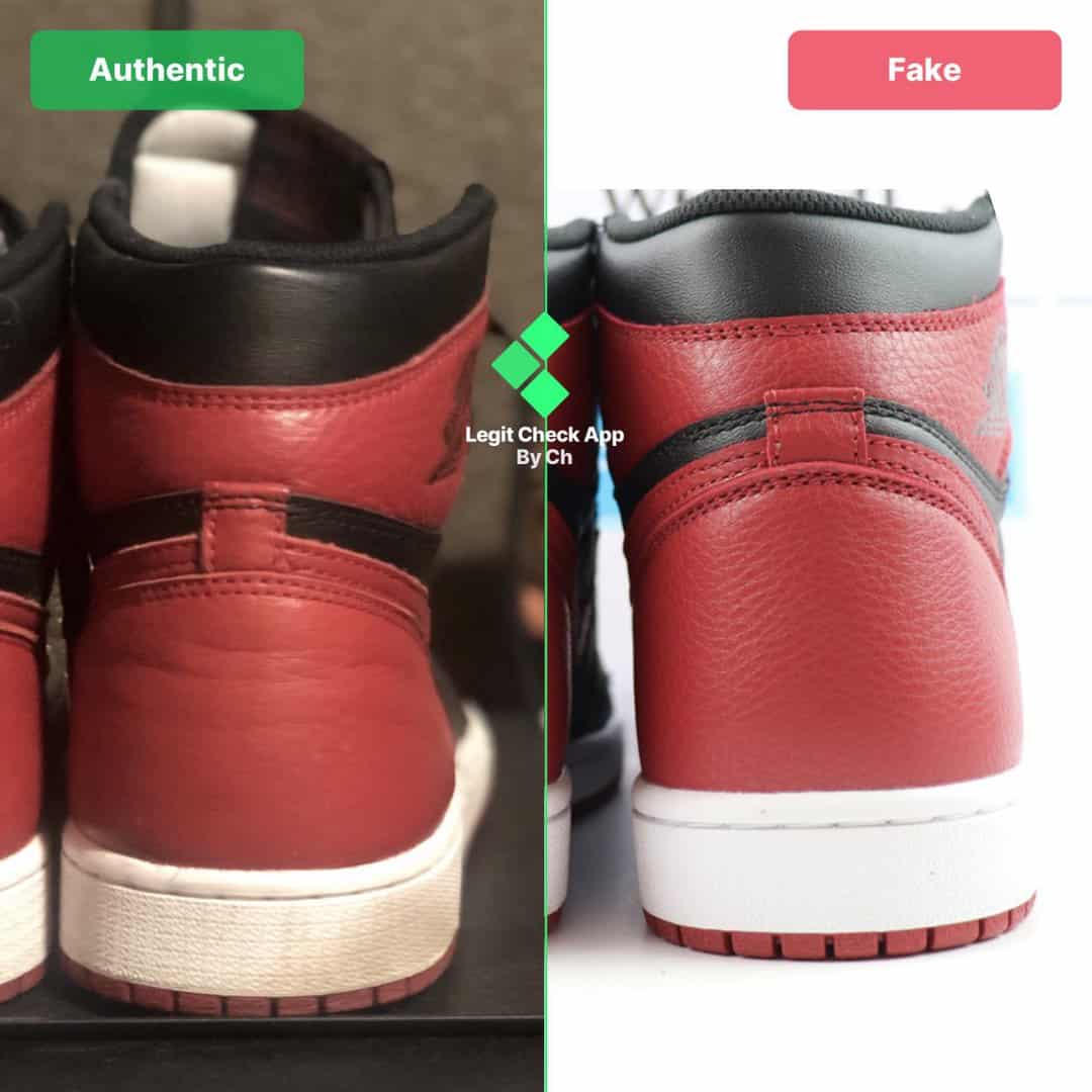 How To Spot Fake Air Jordan 1 Bred Banned (Newer Releases) - Legit 