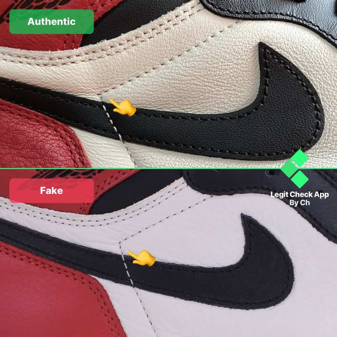 how to spot fake aj1 bred toe
