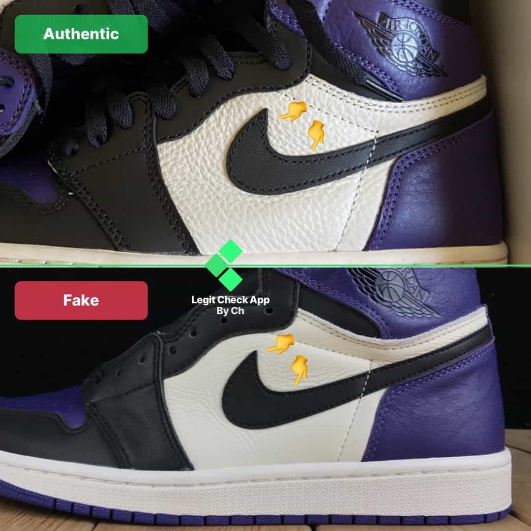 How To Spot Fake Jordan 1 Court Purple (All Releases)