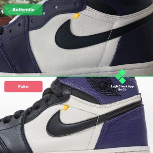 How To Spot Fake Jordan 1 Court Purple (All Releases)