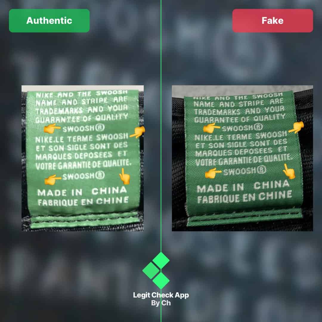 real vs fake aj1 pine green